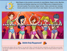 Tablet Screenshot of dailydiapers.com